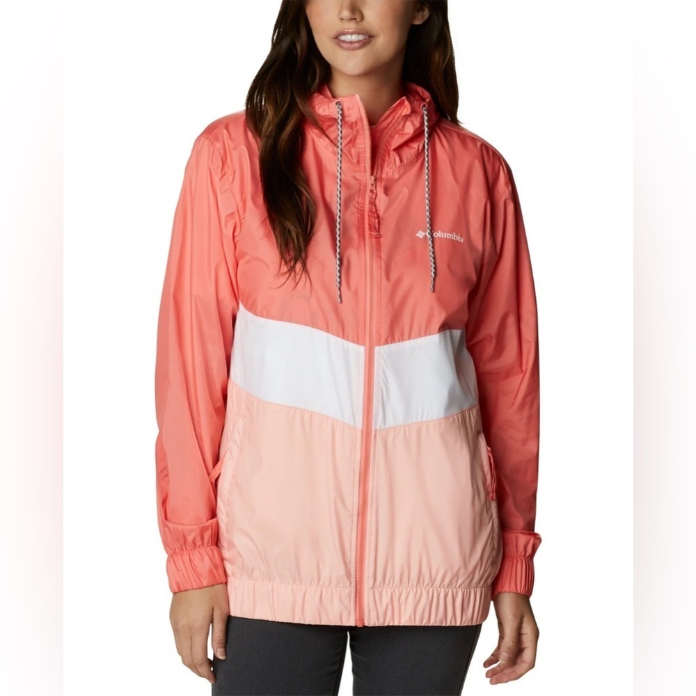 Columbia Womens Sandy Sail Colorblock Windbreaker - Picture 1 of 8